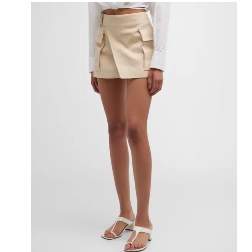 ALC Conan Cargo Skirt in Beige.